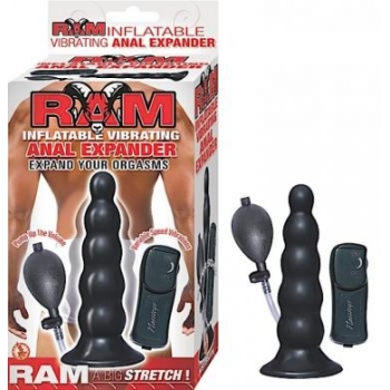 Ram Inflatable Vibrating Anal Expander Black