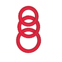 Ultra Cocksweller Silicone Cock Rings Red