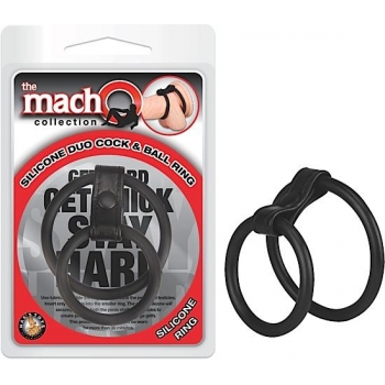 Macho Silicone Duo Cock & Ball Ring