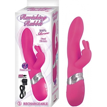 Ravishing Rabbit Dual Motor Vibrator - Pink Delight