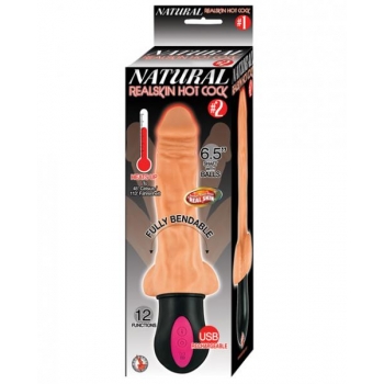 Natural Realskin Hot Cock #2 6.5 inches Beige