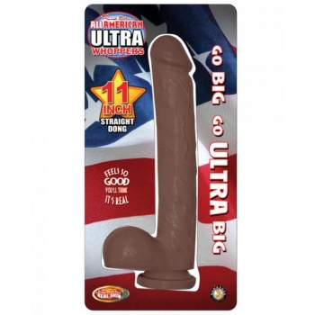 All American Ultra Whoppers Straight 11 inches Dong Brown