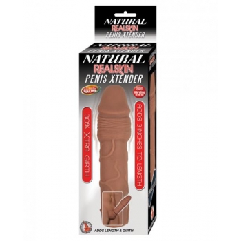 Natural Realskin Penis Extender with Vibrating Functions