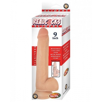 Realcocks Sliders 9 inches - Beige Dildo