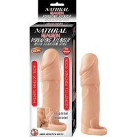 Natural Realskin Vibrating Xtender with Scrotum Ring