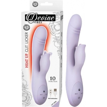 Devine Vibes Heat Up Clit Licker - Lavender