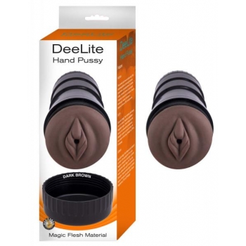 Dee Lite Handcrafted Pleasure Stroker - Dark Brown