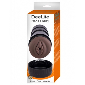 Dee Lite Handcrafted Pleasure Stroker - Dark Brown