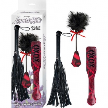 Lover's Kits Whip, Tickle & Paddle Set