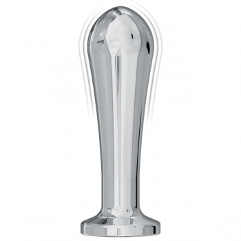 Ass-sation Remote Vibrating Metal Anal Bulb Silver