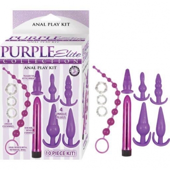 Purple Elite Collection Anal Play Kit Purple