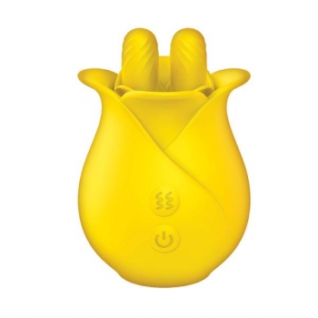 Clit-tastic Tulip Finger Massager - Yellow