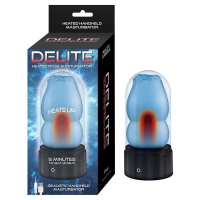 Delite Heated Rose Realistic Masturbator in Blue