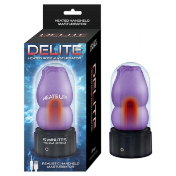 Delite Heated Rose Masturbator – Purple