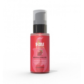 Sizzle Lips Warming Gel - Strawberry - 2 Oz