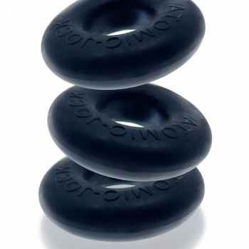 Ringer 3 Pack Cockring - Night Black