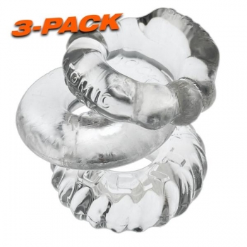 Bonemaker 3-Pack Cock Ring Set - Clear