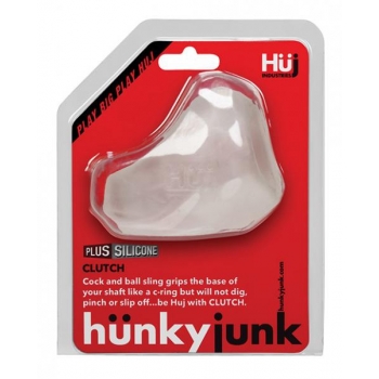 Hunkyjunk Clutch Cock & Ball Sling Ice Clear