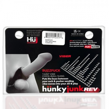 Hunkyjunk Buzzfuck Clear Ice (net) Cock Ring