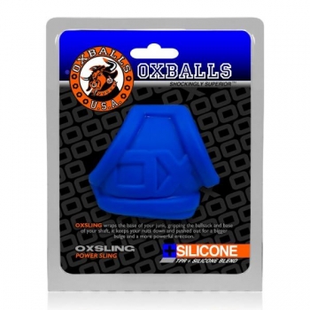 Oxsling Cocksling Silicone TPR Blend Cobalt Ice