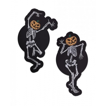 Pastease Dancing Skeletons with Pumpkin Heads