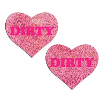 Pastease Love Dirty Heart Nipple Pasties