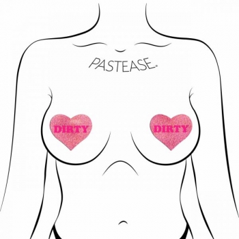 Pastease Love Dirty Heart Nipple Pasties