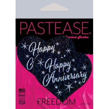 Pastease Happy Anniversary Heart Nipple Pasties