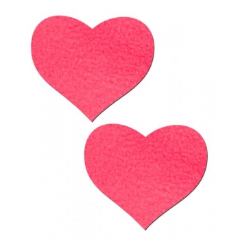 Heart Neon Pink Pasties O/S