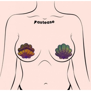 Pastease Seashell Opalescent Purple & Gold Pasties