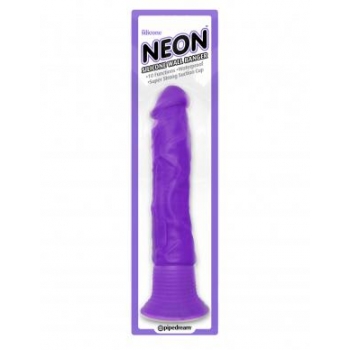 Neon Luv Touch Wall Banger Purple Vibrating Dildo