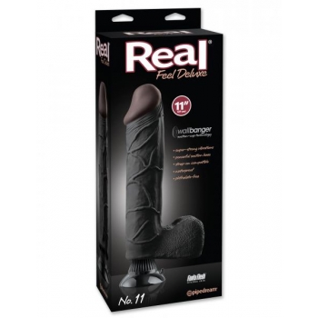 No 11 Wallbanger Vibrating Dildo - Black