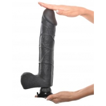 Real Feel Deluxe No.12 Black Vibrating Dildo