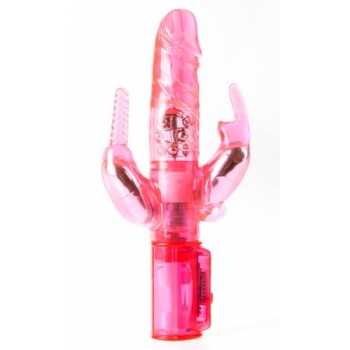 Total Ecstasy Triple Stimulator Pink Vibrator