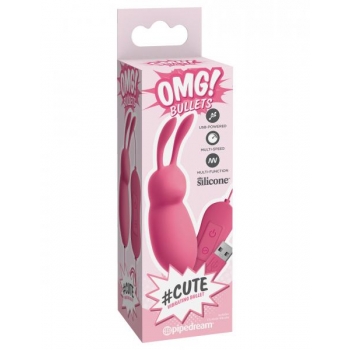 OMG! Bullets #CUTE USB Powered Bullet Vibrator Pink