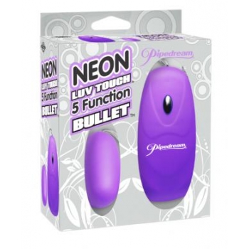 Neon Luv Touch Bullet Purple 5 Function