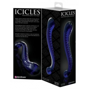 Icicles No 70 G-Spot Glass Massager - Purple