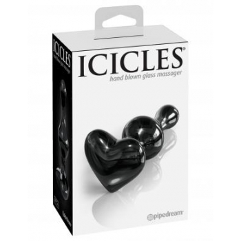 Icicles No 74 Black Glass Massager