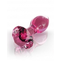 Icicles No 79 Pink Glass Massager Gem End