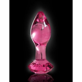 Icicles No 79 Pink Glass Massager Gem End