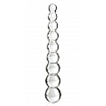 Icicles No 2 Glass Anal Beads - Clear