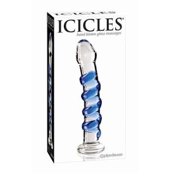 Icicles No 5 Glass Dong 7 Inches Clear