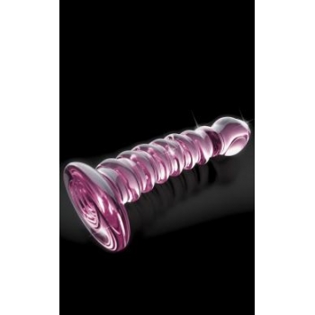 Icicles Hand Blown Glass Massager No 28 - Pink