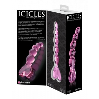 Icicles No 43 Pink Glass Beaded Massager