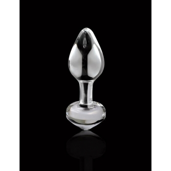 Icicles No 44 Glass Anal Plug 2.5 Inch - Clear