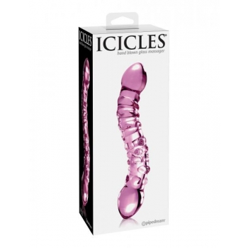 Icicles No. 55 Pink Glass Massager