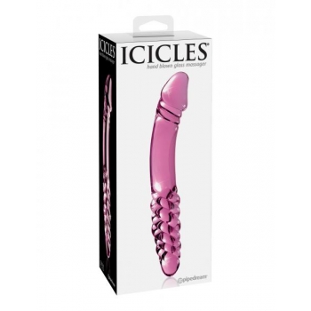 Icicles No 57 Glass Double Dildo Pink