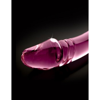 Icicles No 57 Glass Double Dildo Pink