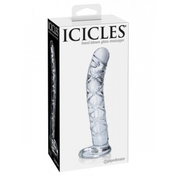 Icicles No 60 Glass G-Spot Dong - Clear