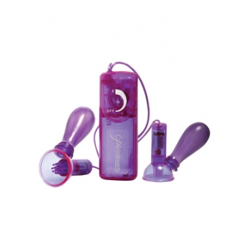 Vibrating Nipple Pumps Purple